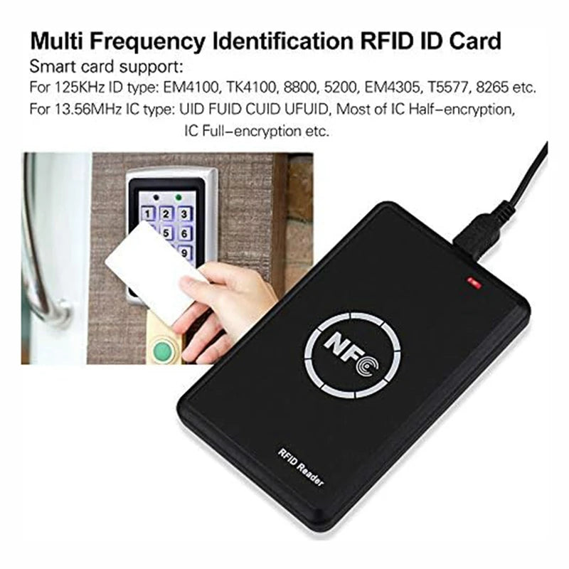 Smart RFID Access Control Card Copier – 125KHz Reader/Writer for NFC Tag Duplication