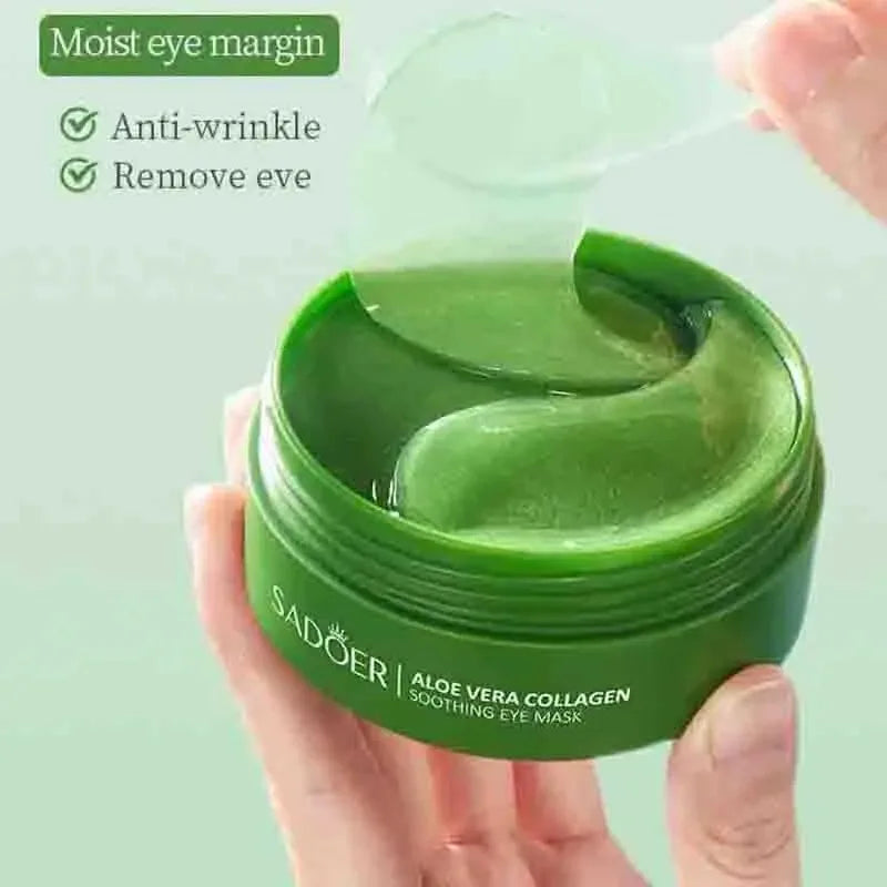 Aloe Vera Collagen Eye Mask – Anti-Dark Circles, Puffiness & Wrinkles 60Pcs