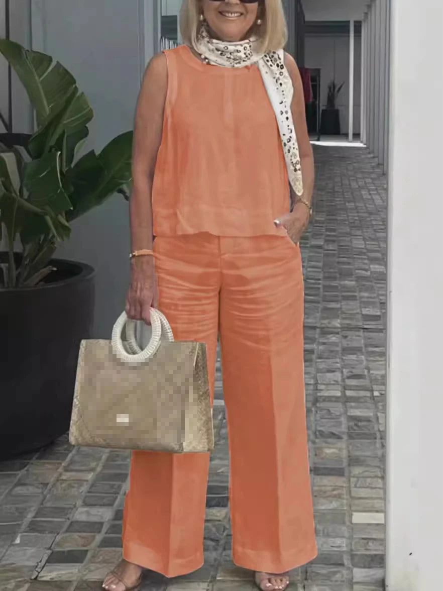 Women’s Linen Two-Piece Set