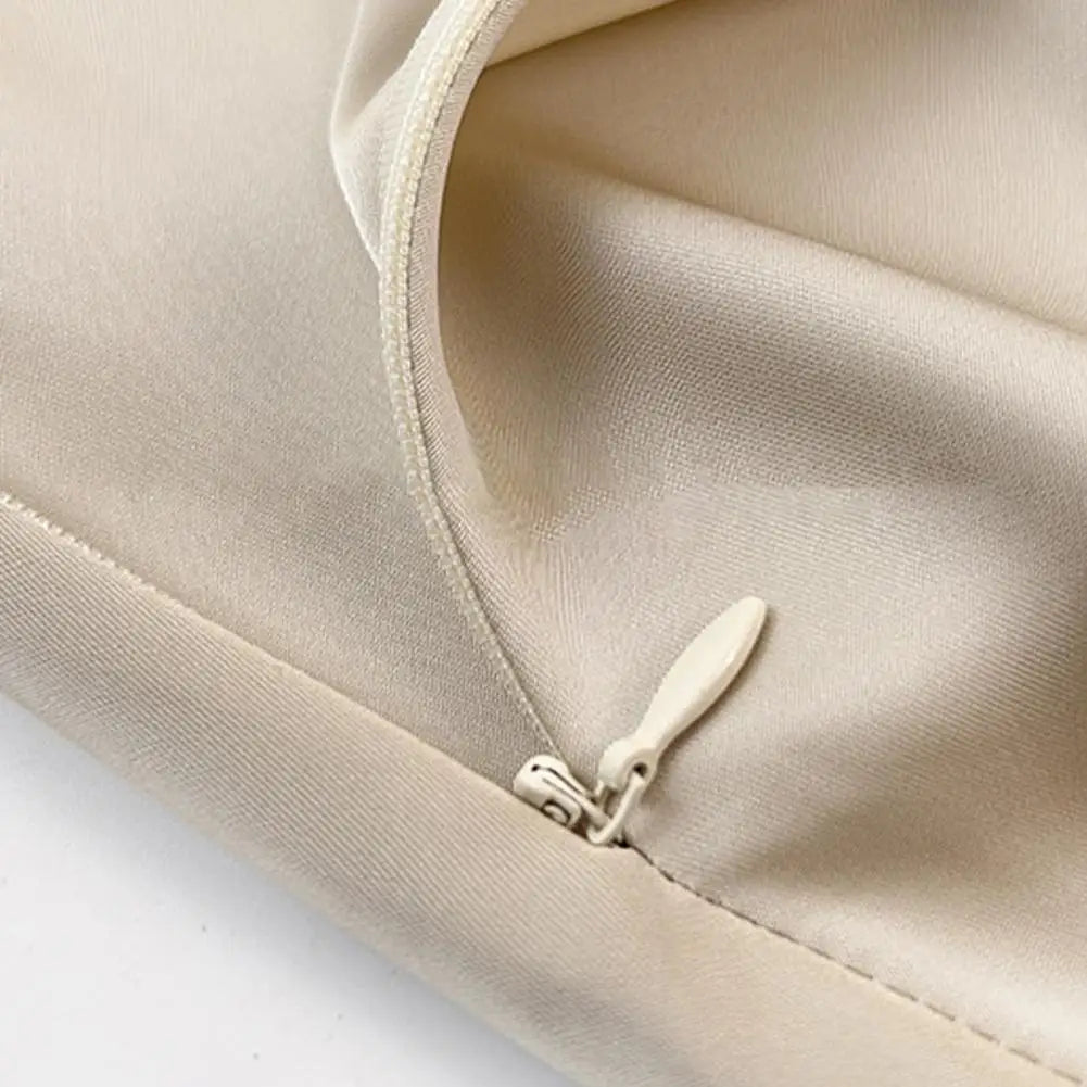 legant High-Waist Satin Fishtail Skirt