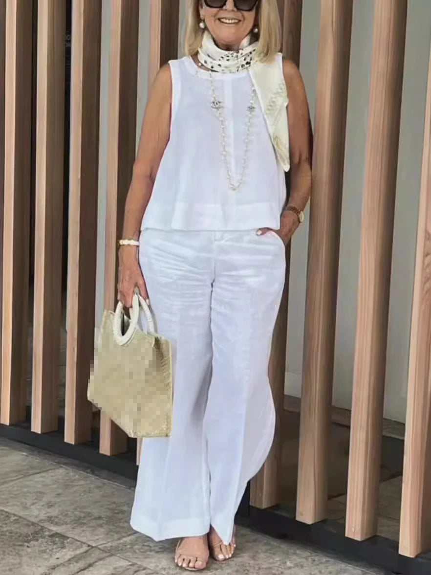 Women’s Linen Two-Piece Set