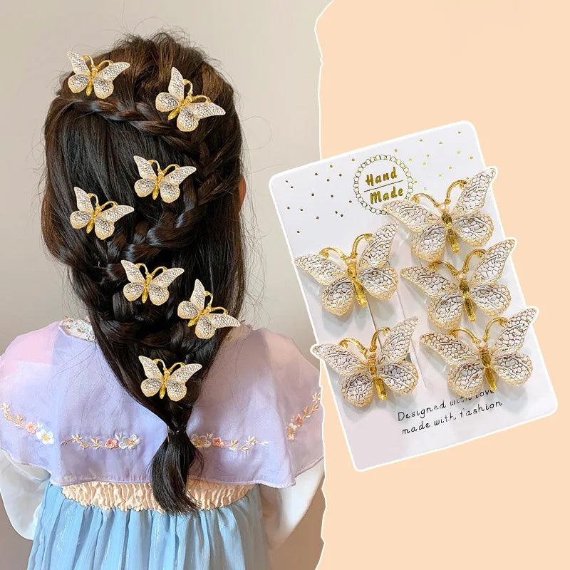Cute Stereoscopic Kids Hair Clips Princess 9PCS