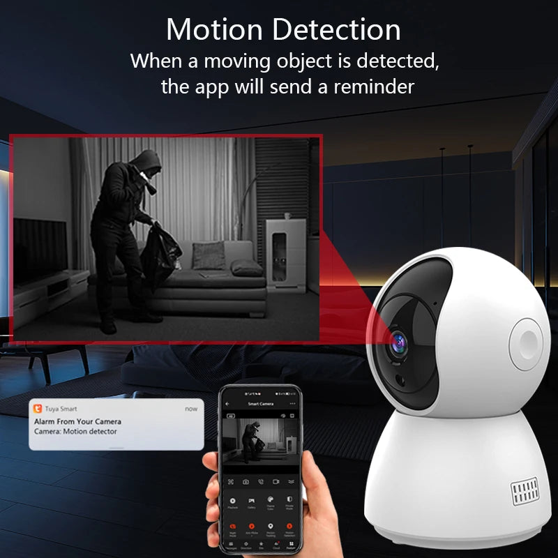 Smart Home 4MP Mini WiFi Camera with Auto Tracking