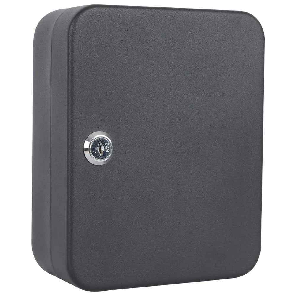 Combination Key Cabinet – 20-Key Hooks Wall Mounted with Key/Code Lock for Secure Key Storage