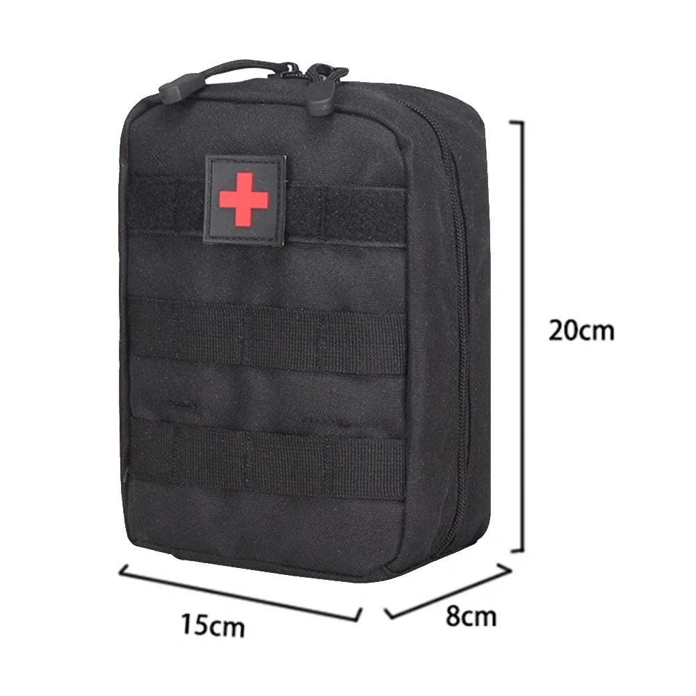 First Aid Kit Tactical Medical EDC Pouch – Outdoor Camping Survival Kit, 1000D Nylon Waist Pack