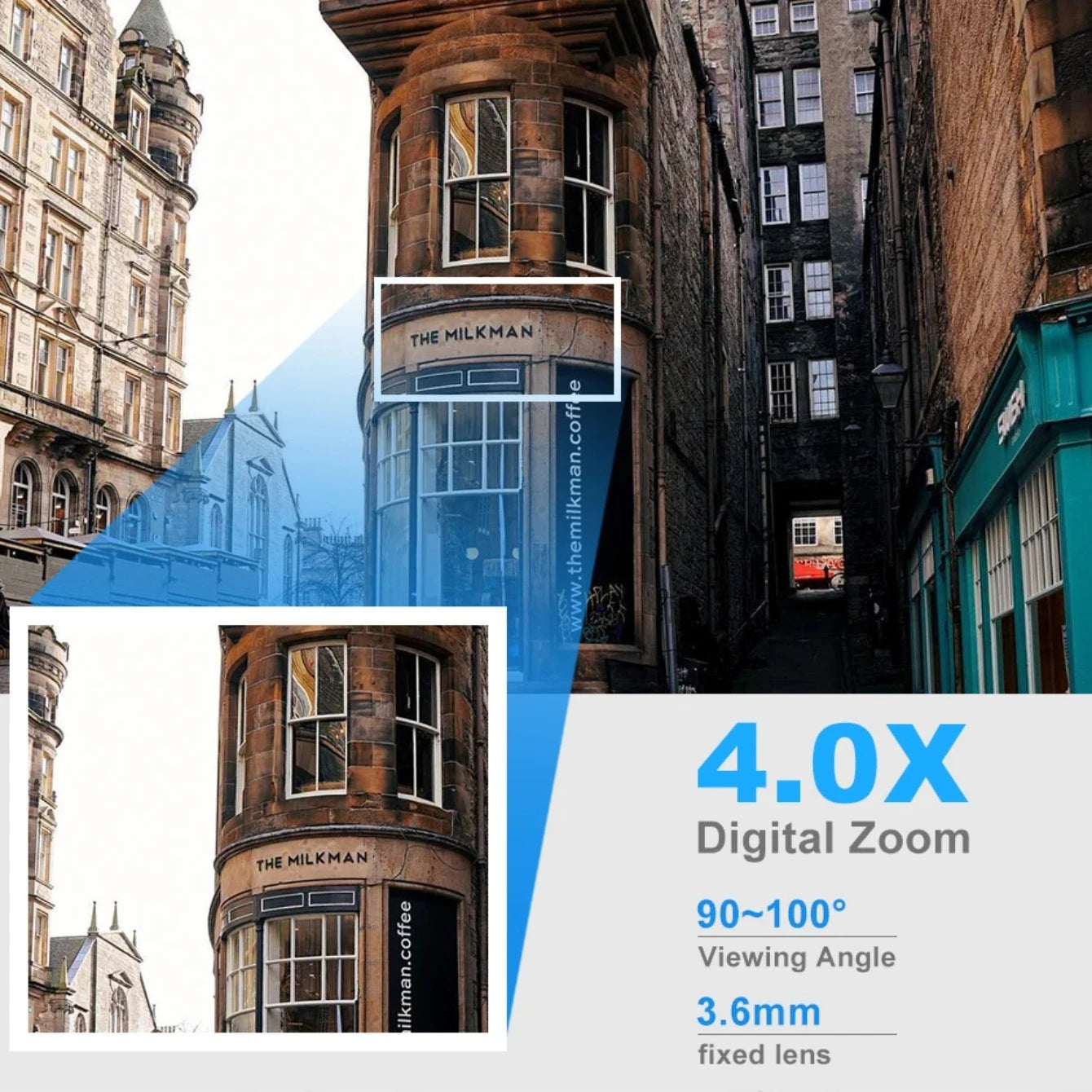 Wireless PTZ Security Camera, 4X Zoom, AI Human Tracking, Two-Way Audio, HD Night Vision, 8MP Outdoor Cam