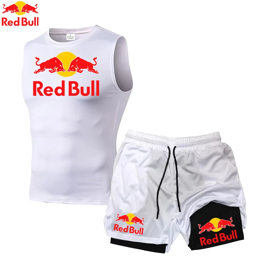 RedBull 2-in-1 Men’s Quick-Dry Gym Set — Shorts & Tank Top