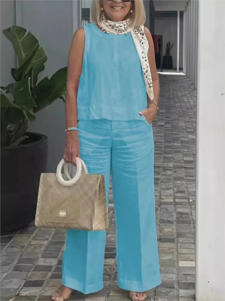 Women’s Linen Two-Piece Set