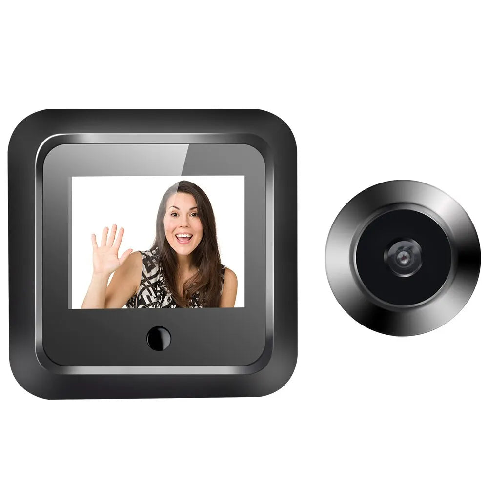 2.4 Inch Smart Digital Peephole Viewer – 120° HD Camera, 240x320 Resolution, Security Door Monitor