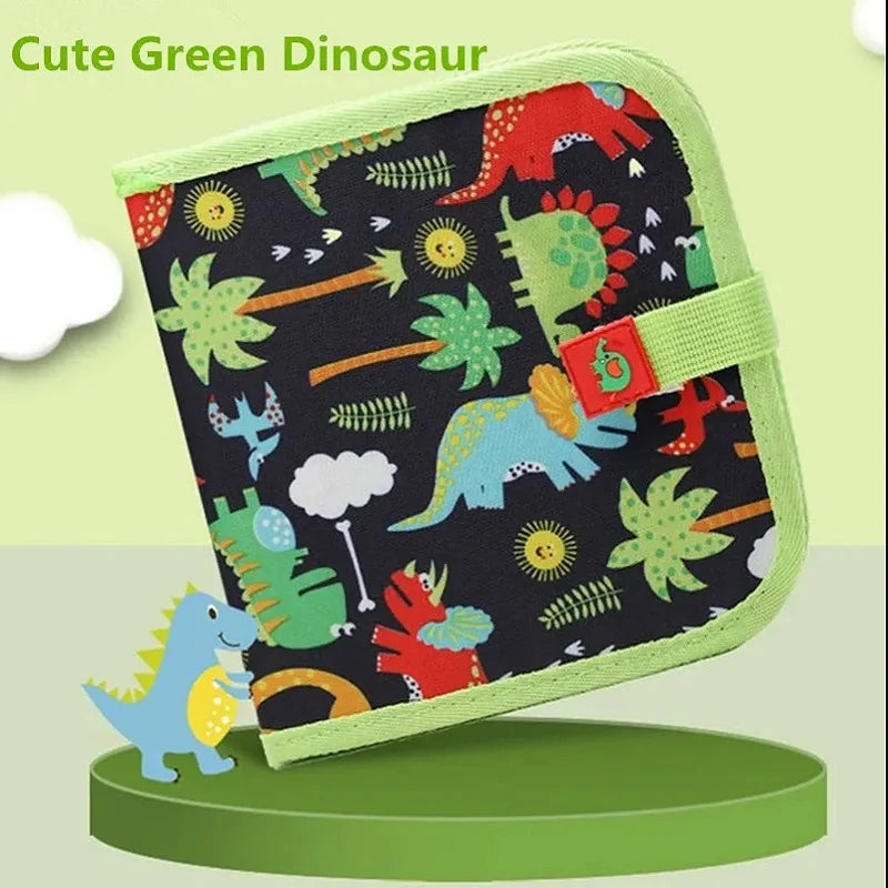 Magic Blackboard for Kids – Educational Drawing & Coloring Toy with 6 Pages & Water Chalk Pens