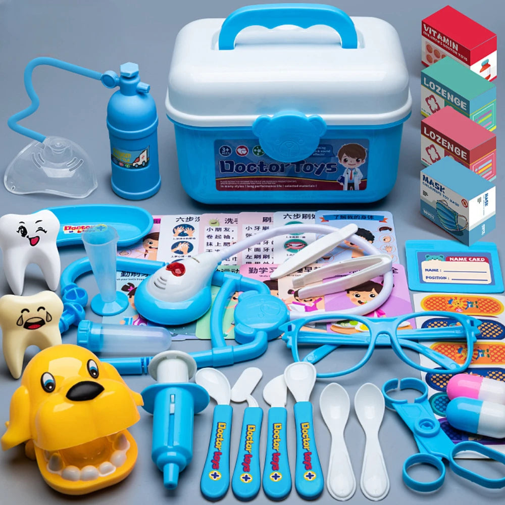 Doctor Playset with Medical Tools & Stethoscope in Trolley