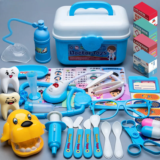 Doctor Playset with Medical Tools & Stethoscope in Trolley