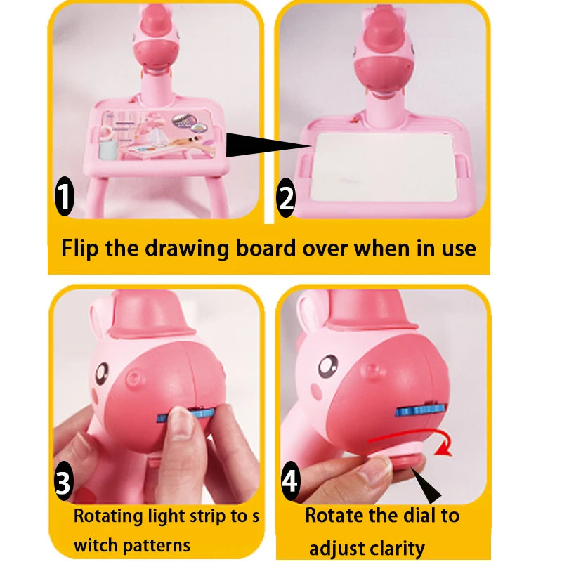 Kids Projection Drawing Board – Creative Art & Drawing Toy Set for Children