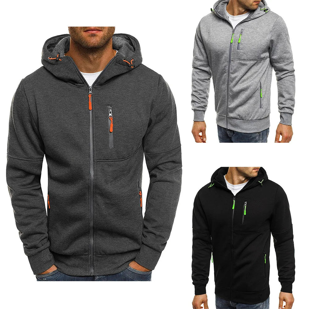 Men’s Slim Fit Zipper Hoodie