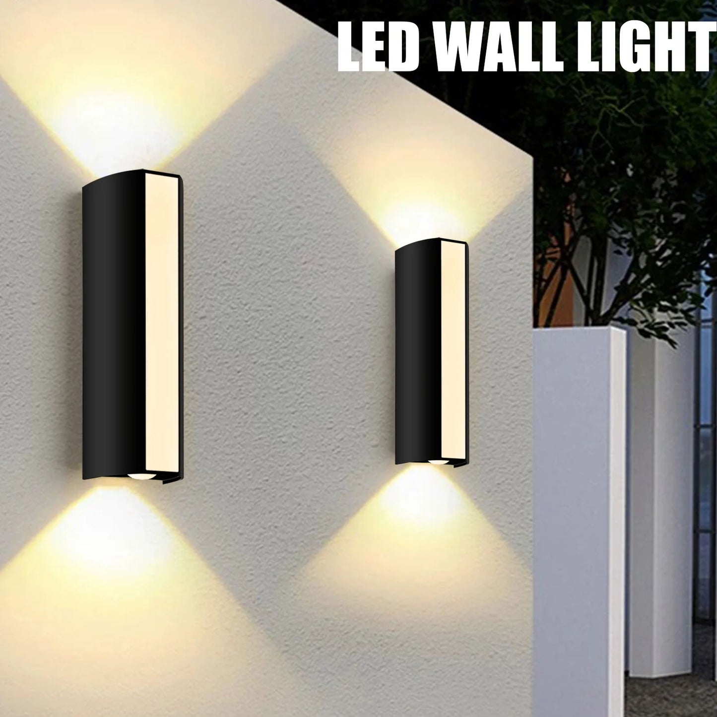 Outdoor LED Wall Light - 10W Waterproof IP66 for Home Exterior & Decoration