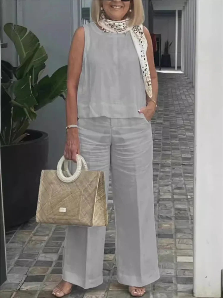 Women’s Linen Two-Piece Set