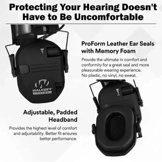 Military Tactical Electronic Earmuffs for Shooting & Hunting with Noise Reduction and Sound Pickup