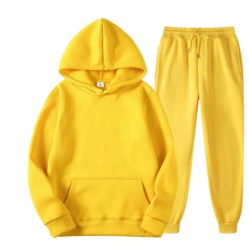2024 Women's Hoodie & Sweatpants Set - Autumn Winter Pullover Suit
