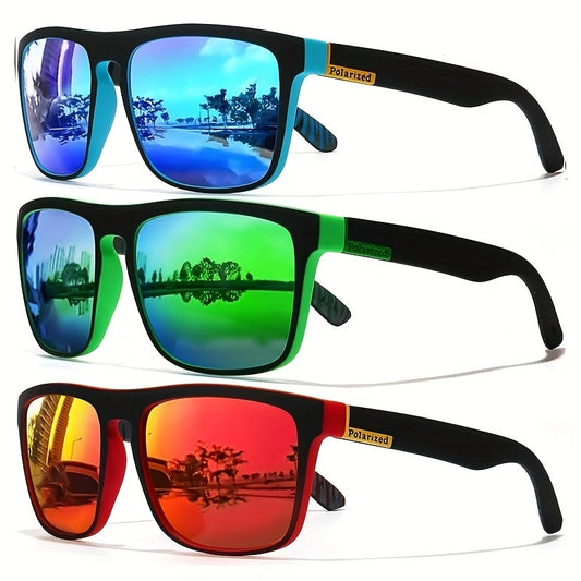 Premium Vintage Polarized Sunglasses – Square Design for Men & Women, UV400 Lens, Luxury Brand