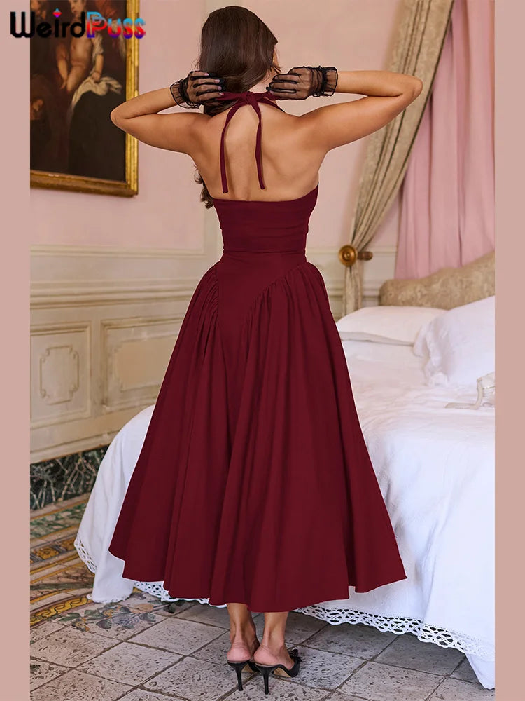 Women’s Halter Backless Bodycon Dress