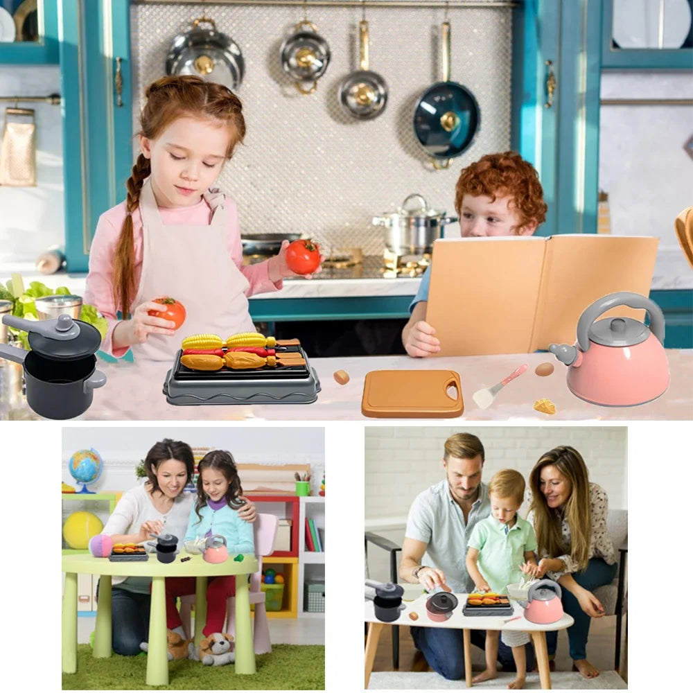 Deluxe Kitchen Play Set for Kids – 92/69/59 PCS with Pretend Food, Pots & Cooking Accessories – Perfect Gift for Toddlers