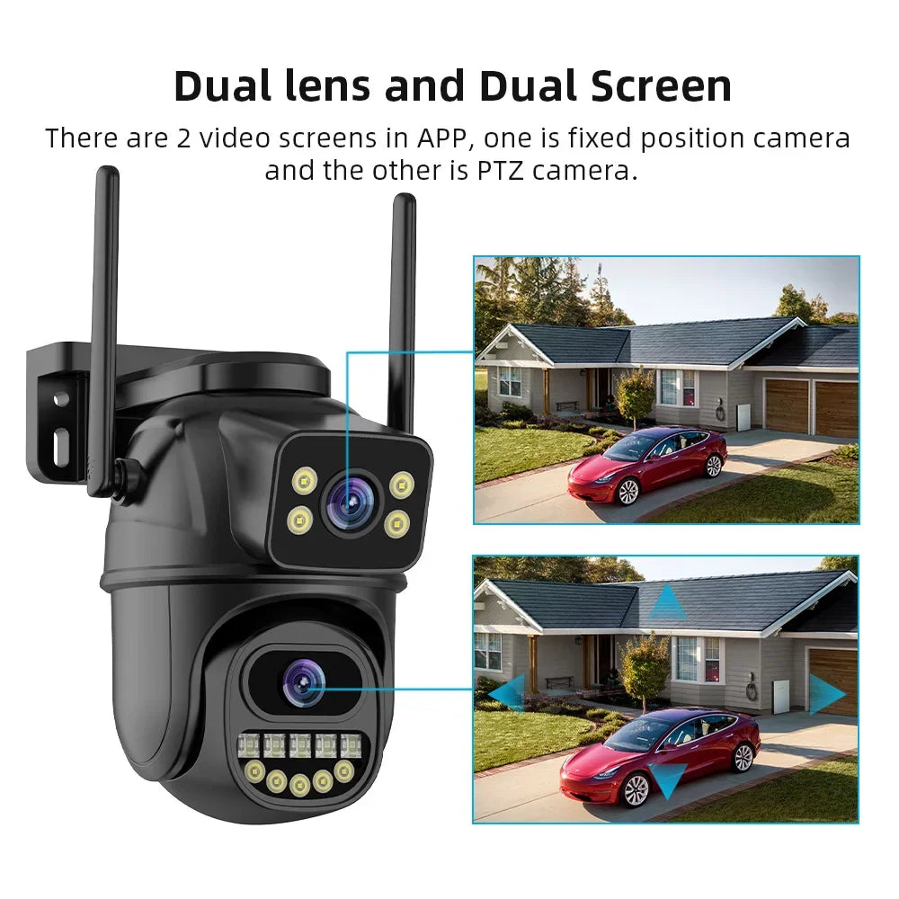 VisionEdge 4K 8MP Dual Lens WiFi Security Camera