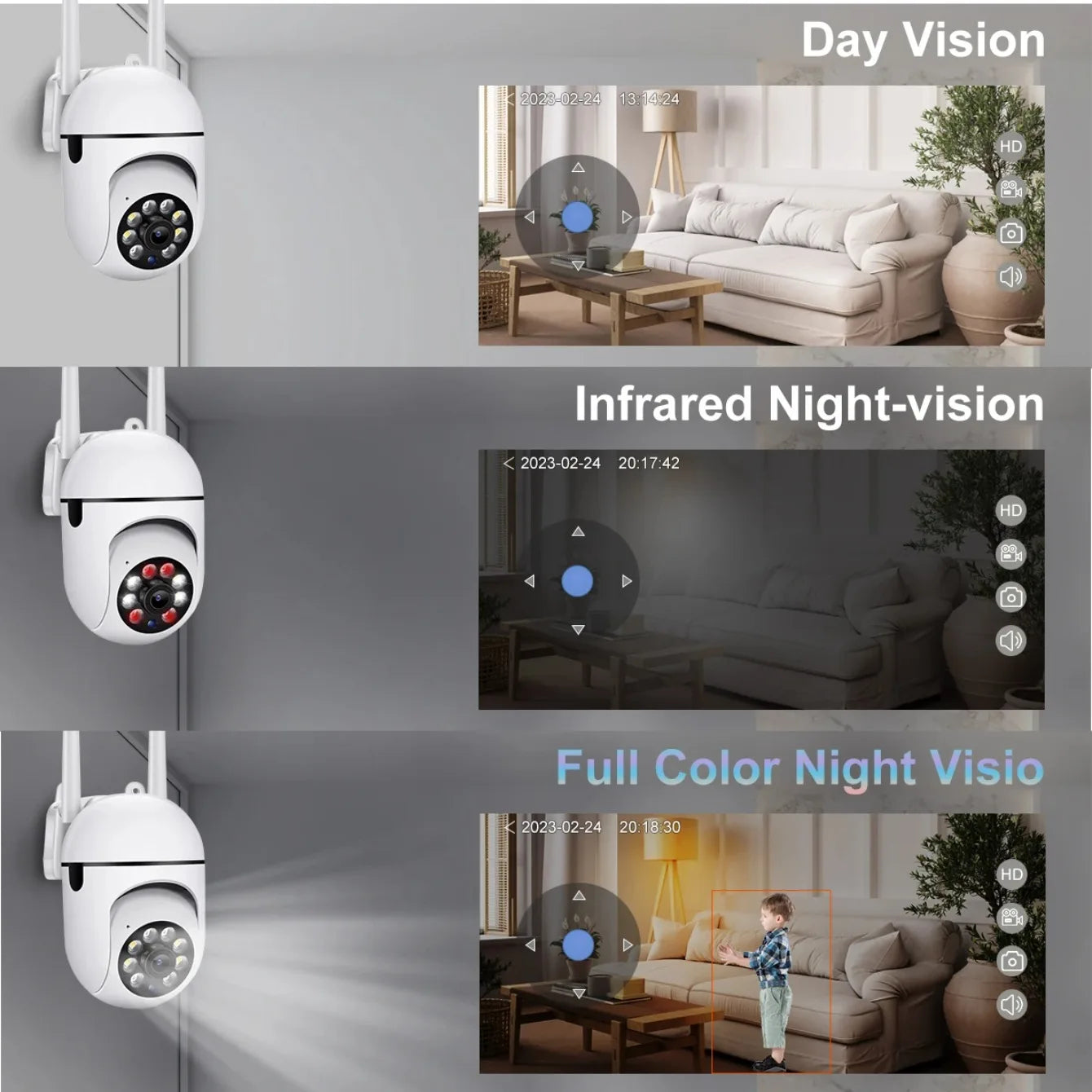 Wireless PTZ Security Camera, 4X Zoom, AI Human Tracking, Two-Way Audio, HD Night Vision, 8MP Outdoor Cam