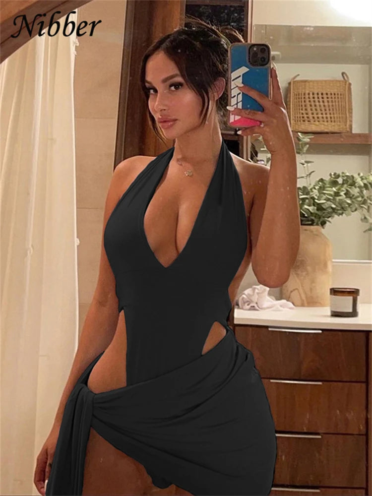 Sexy Beach Bikini Set – Bodysuit & Skirt Two-Piece