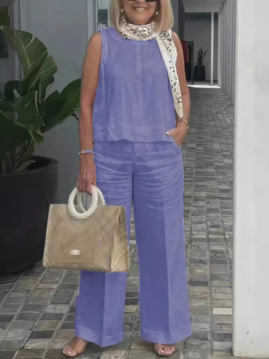 Women’s Linen Two-Piece Set