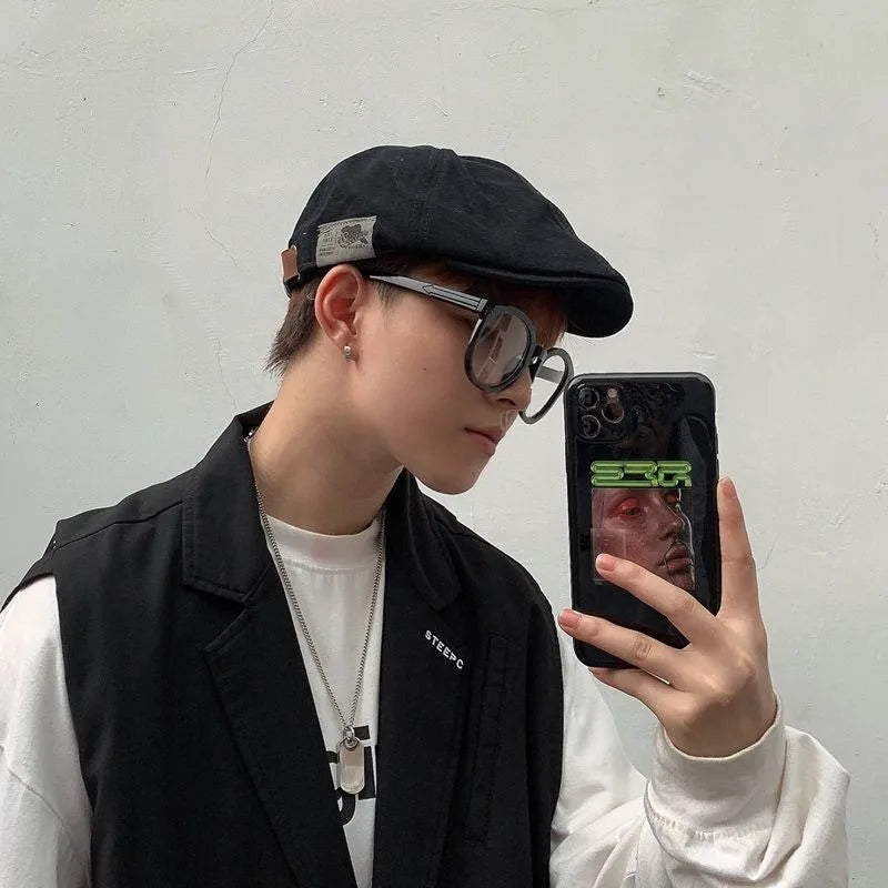 Vintage Peaky Blinders Beret – Classic Cotton Ivy Cap for Men & Women