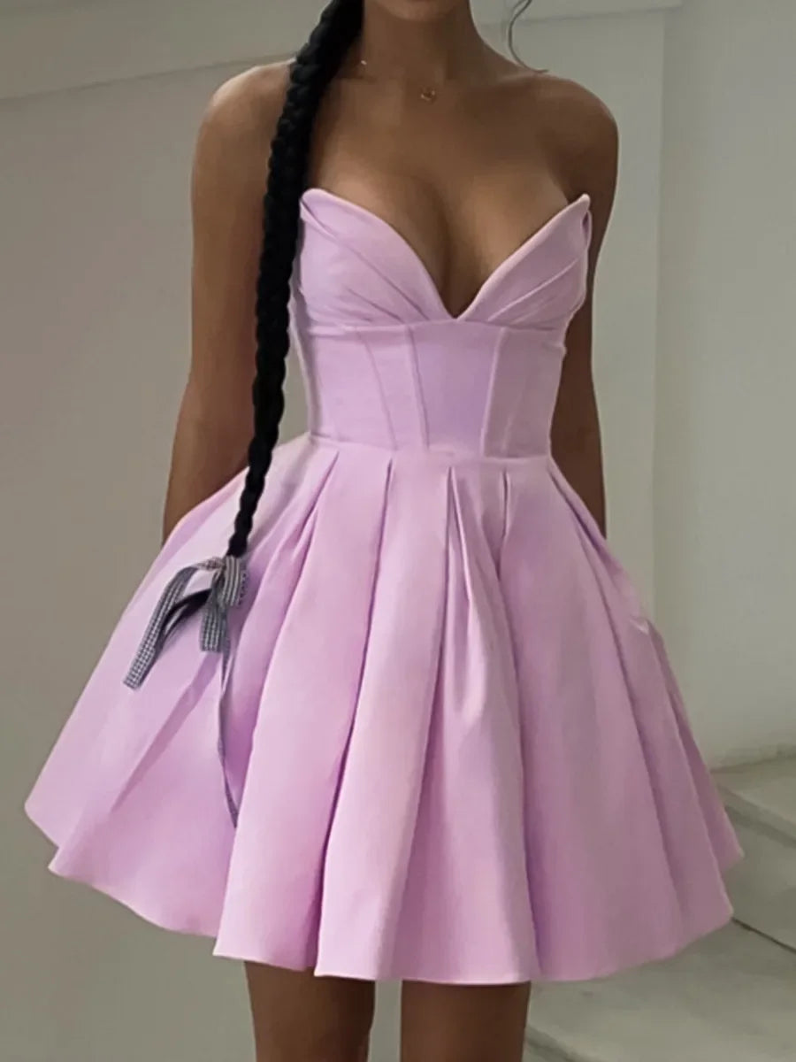 Women’s Corset Fit & Flare Mini Dress