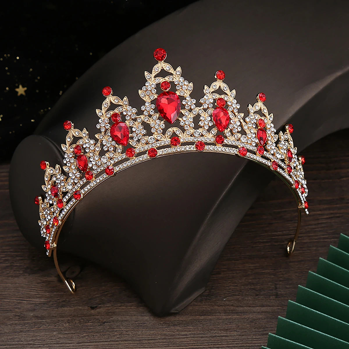 Crystal Bridal Tiara – Silver Wedding Crown Headpiece for Veil & Hair Accessories