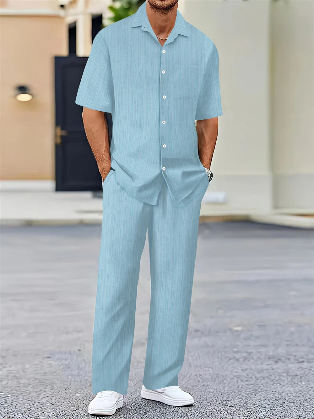 Men’s Summer Shirt & Pants Set
