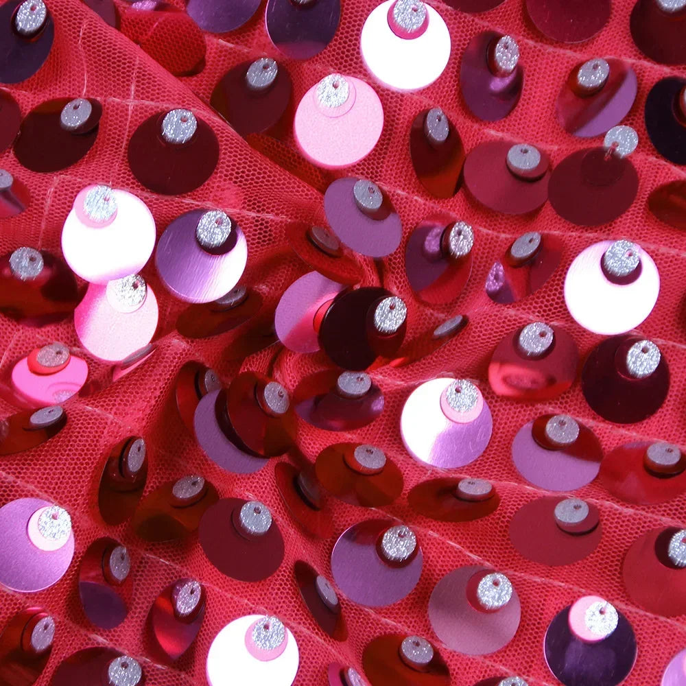 Luxury Sequin Spaghetti Strap Party Dress