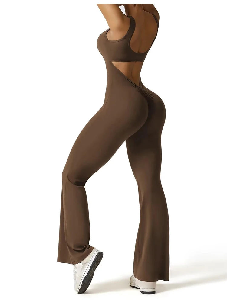 Women’s Backless Sports Jumpsuit