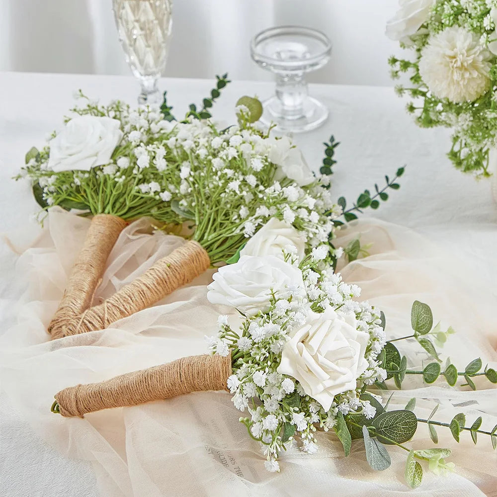 10/15pcs Artificial Baby's Breath Flowers – Fake Gypsophila for Wedding, Party, and Home Decoration
