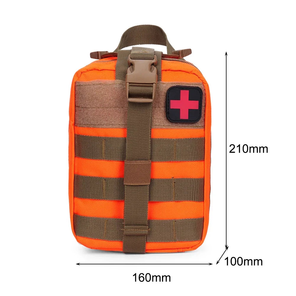 First Aid Kit Tactical Medical EDC Pouch – Outdoor Camping Survival Kit, 1000D Nylon Waist Pack