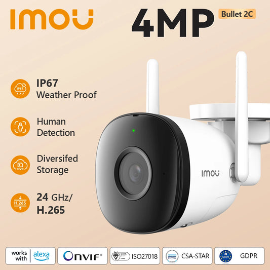 VisionGuard AI Wi-Fi Camera – 2MP/4MP, Automatic Tracking, Outdoor Surveillance with Human Detection