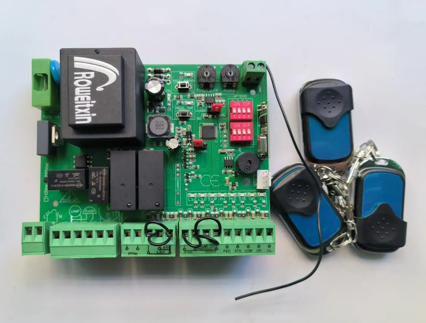 Universal Gate Motor Controller – 220V AC Circuit Board for Sliding Gate Opener (433.92MHz)