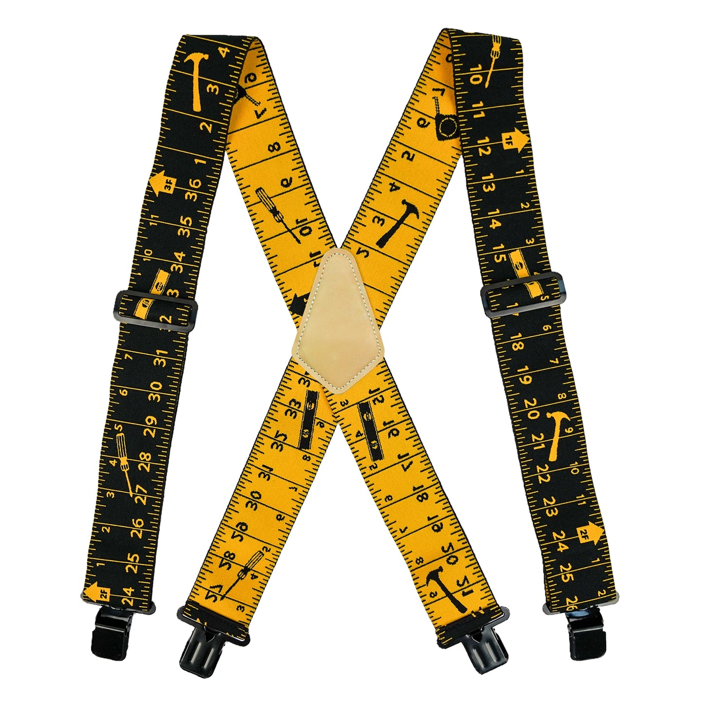 Men's MELOTOUGH Heavy Duty Suspenders – Elastic X-Back, 2-Inch Wide