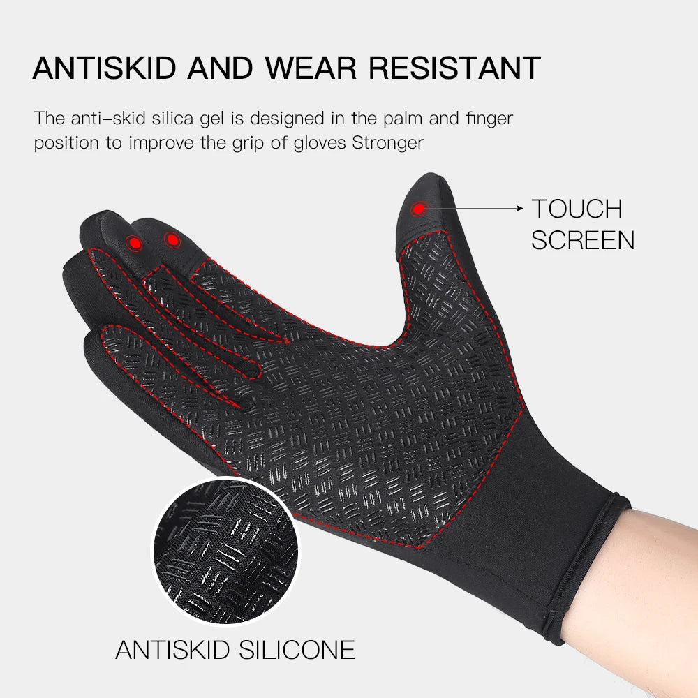 Winter Touchscreen Gloves for Men & Women – Waterproof, Warm, and Cold-Resistant for Motorcycle, Cycling, Running & Skiing