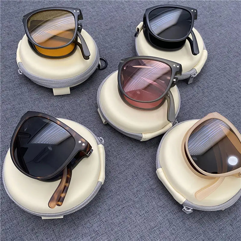Foldable UV Protection Sunglasses – Portable & Lightweight, Perfect for Men & Women