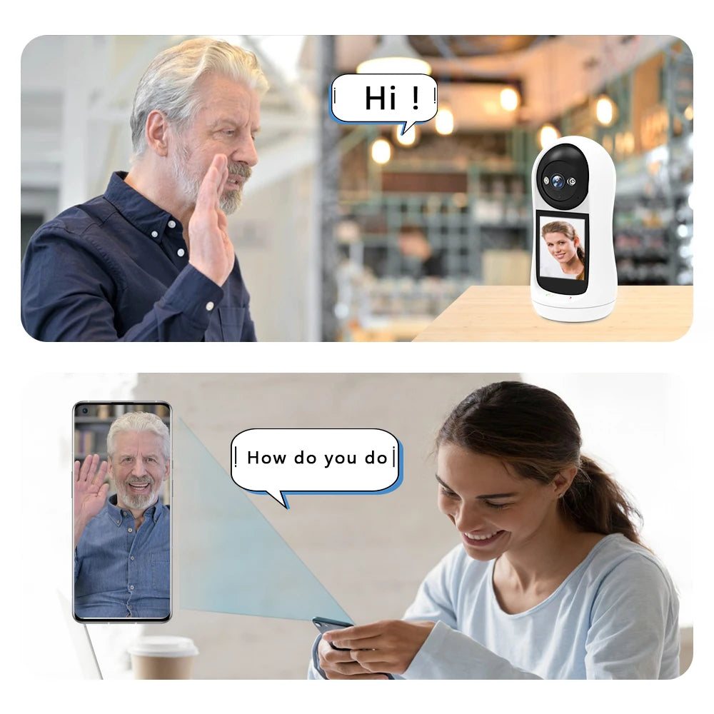 BESDER Baby Care 3MP PTZ Camera with IPS Display & Night Vision