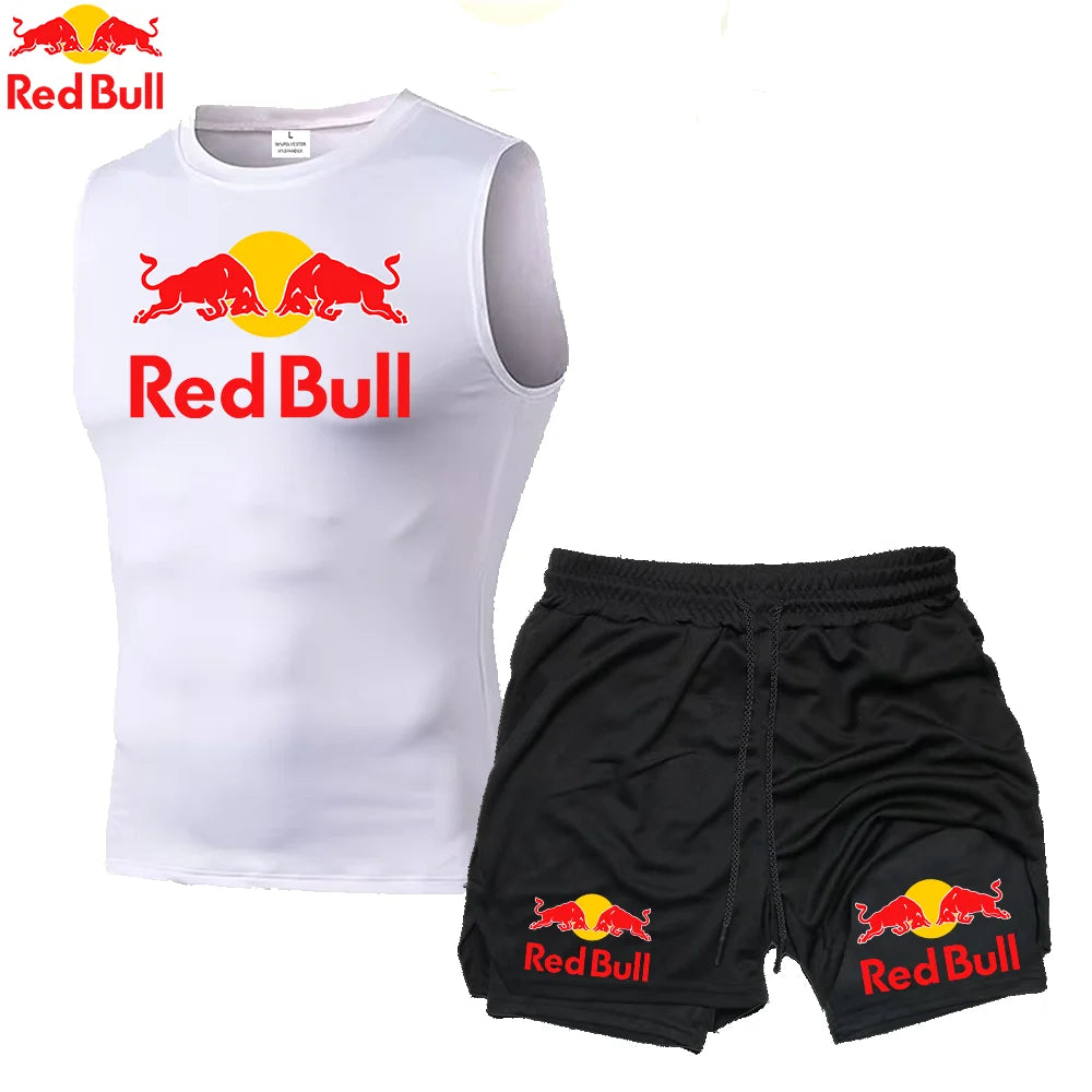 RedBull 2-in-1 Men’s Quick-Dry Gym Set — Shorts & Tank Top