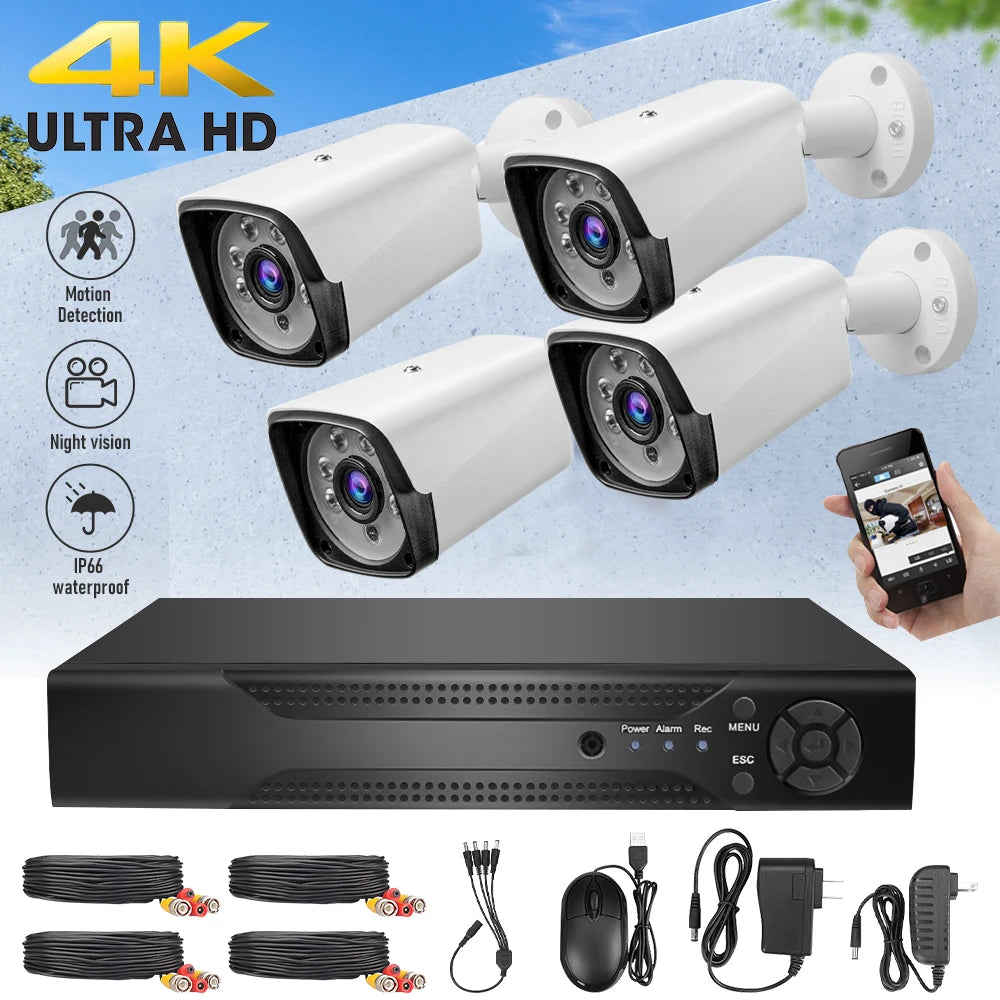 NightWatch 4K 5MP Outdoor CCTV Monitoring System