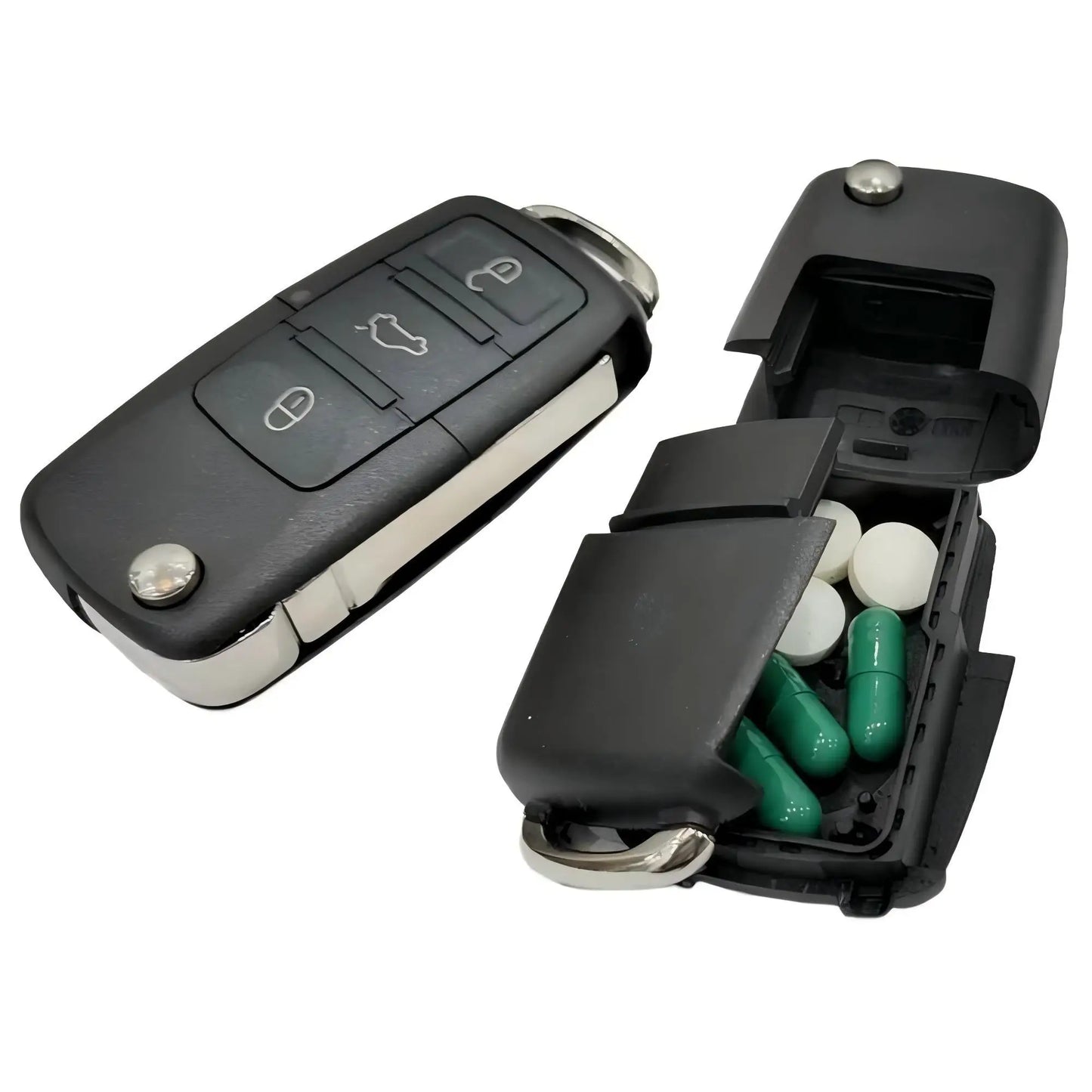 Creative Dummy Car Key Hidden Safe – Mini Secret Compartment for Stashing Money, Pills, & Coins