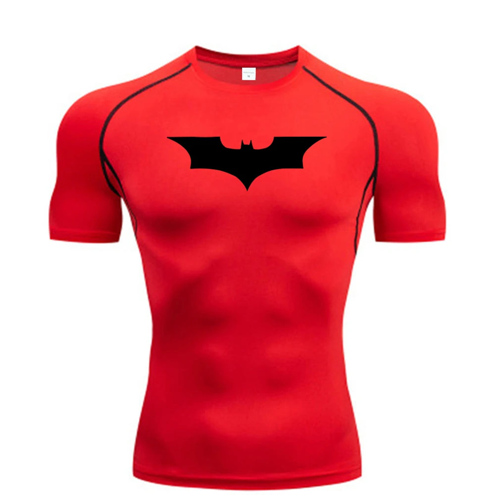 Men’s Bat Print Compression T-Shirt