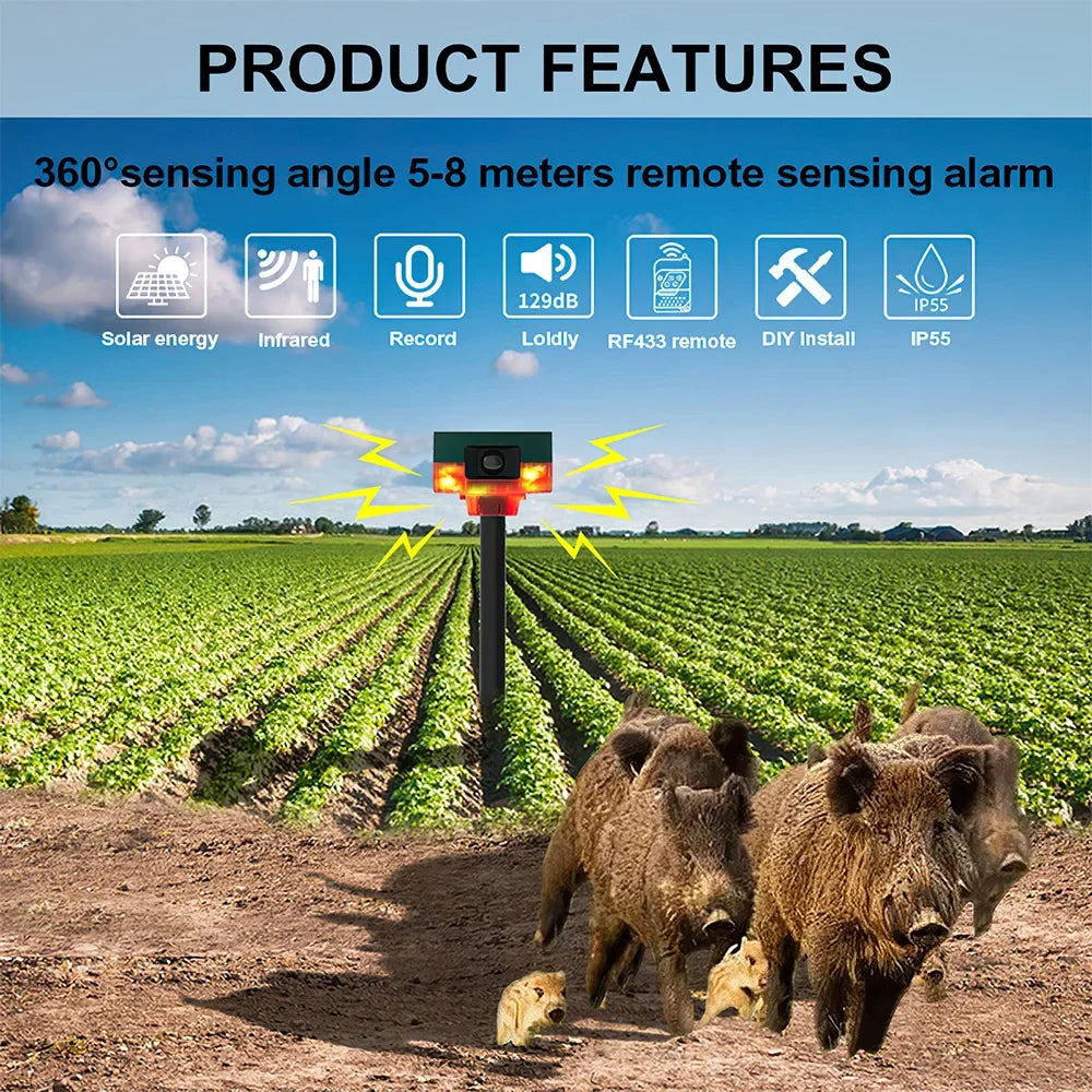 SolarGuard Infrared Motion Alarm & Animal Repeller