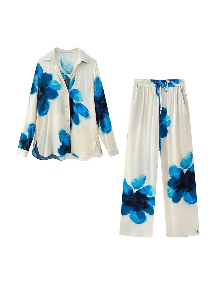 Women’s Vintage Satin Pantsuit