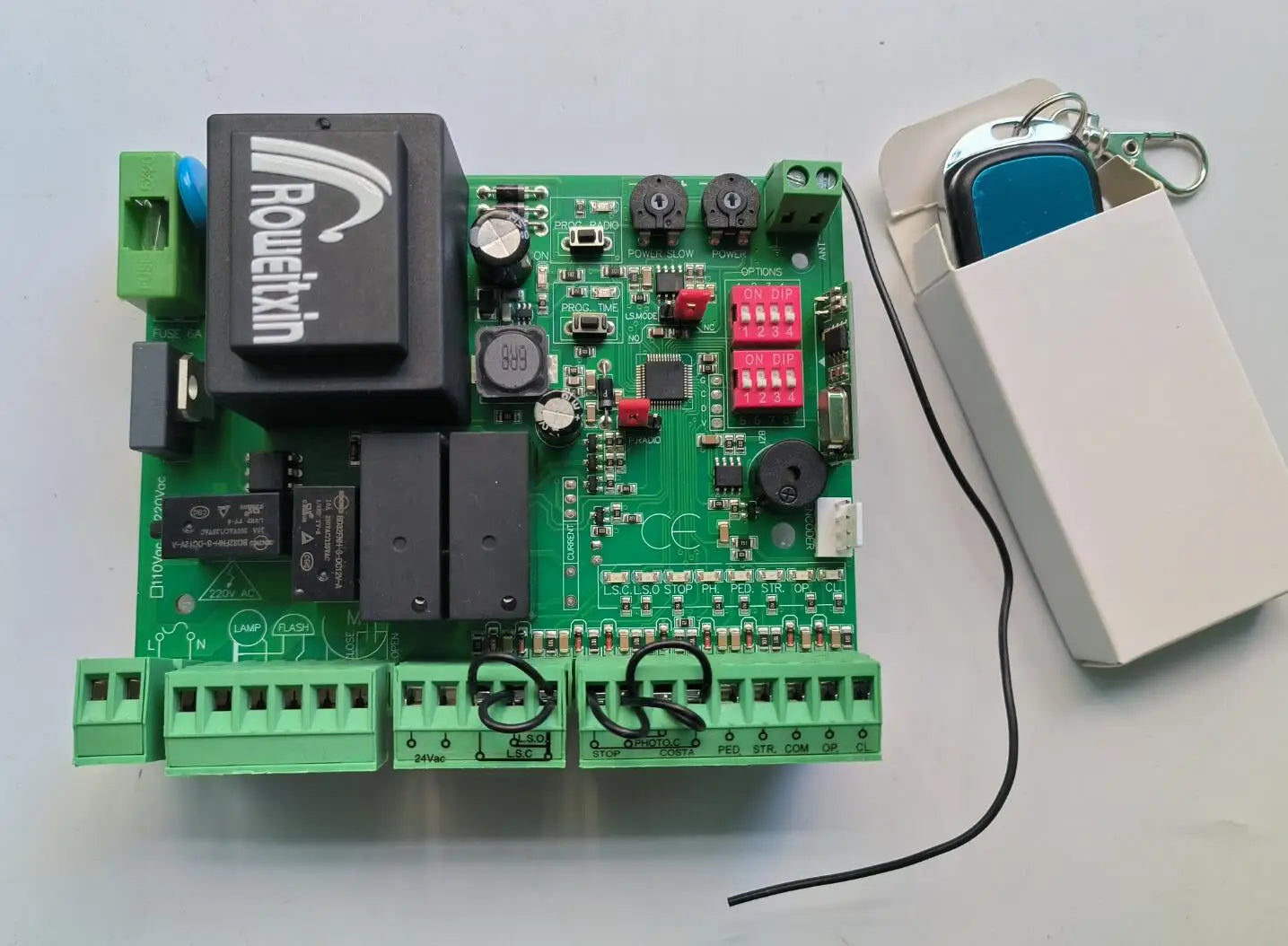 Universal Gate Motor Controller – 220V AC Circuit Board for Sliding Gate Opener (433.92MHz)